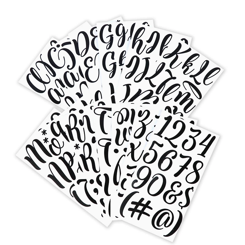 Black Hand Letter Alphabet Stickers by Recollections™