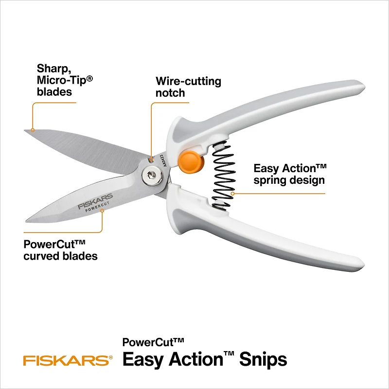 Fiskars® PowerCut™ Easy Action™ 8" Snips