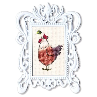 RTO Cock with butterfly Counted Cross Stitch Kit