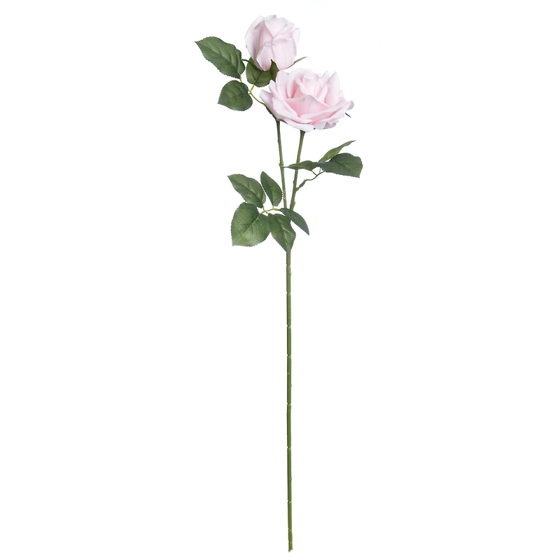 28" Double Rose Faux Real Stem by Ashland