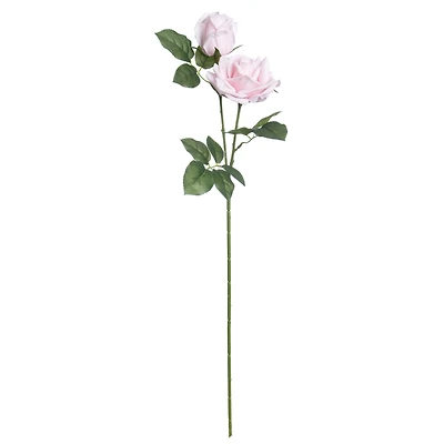 28" Double Rose Faux Real Stem by Ashland