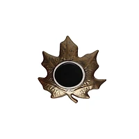 7.5" Gold Maple Leaf Trinket Tray by Ashland®