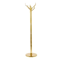 The Novogratz Gold Aluminum Contemporary Coat Rack, 69" x 15" x 15"