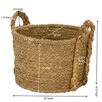 Household Essentials Large Wicker Storage Basket