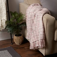 DII® Blush Variegated Acrylic Woven Throw
