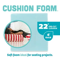 Fairfield™ Cushion Foam Pad, 22" x 22" x 4"
