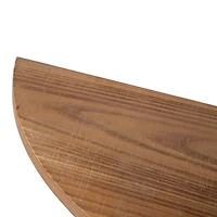 Glitzhome® Farmhouse Metal & Wooden Triangle Floating Shelf Set