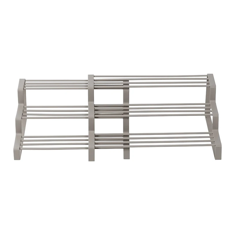 Honey Can Do Gray 3-Tier Adjustable Spice Rack Organizer