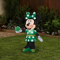 3.5ft. Airblown® Inflatable St. Patrick's Day Minnie Mouse