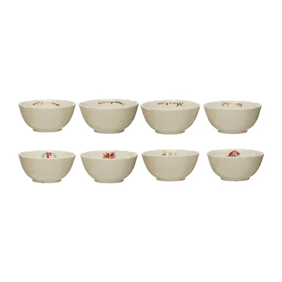 Hello Honey® Holiday Greeting Stoneware Bowls Set
