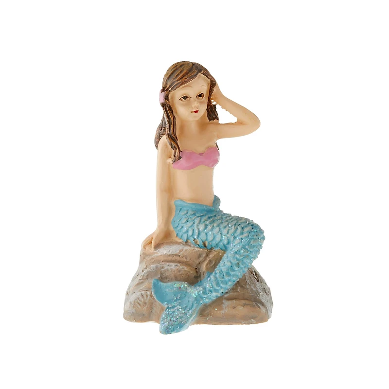 Miniature Mermaid on a Rock by Make Market®