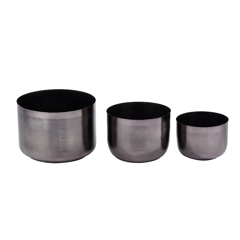 CosmoLiving by Cosmopolitan Iron Modern Planter Set