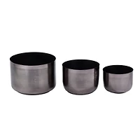 CosmoLiving by Cosmopolitan Iron Modern Planter Set