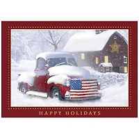 JAM Paper Blank 5" x 7" Holiday Americana Cards & Matching Envelopes Set, 25ct.