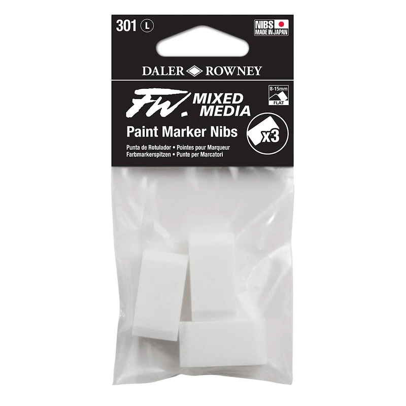 Daler-Rowney® 301 Large FW Empty Paint Marker 3 Nib Set