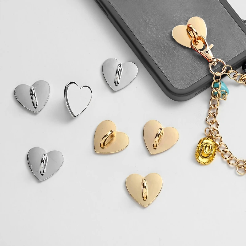 Heart-Shaped Phone Charm Hook Accessory Mix by Bead Landing™