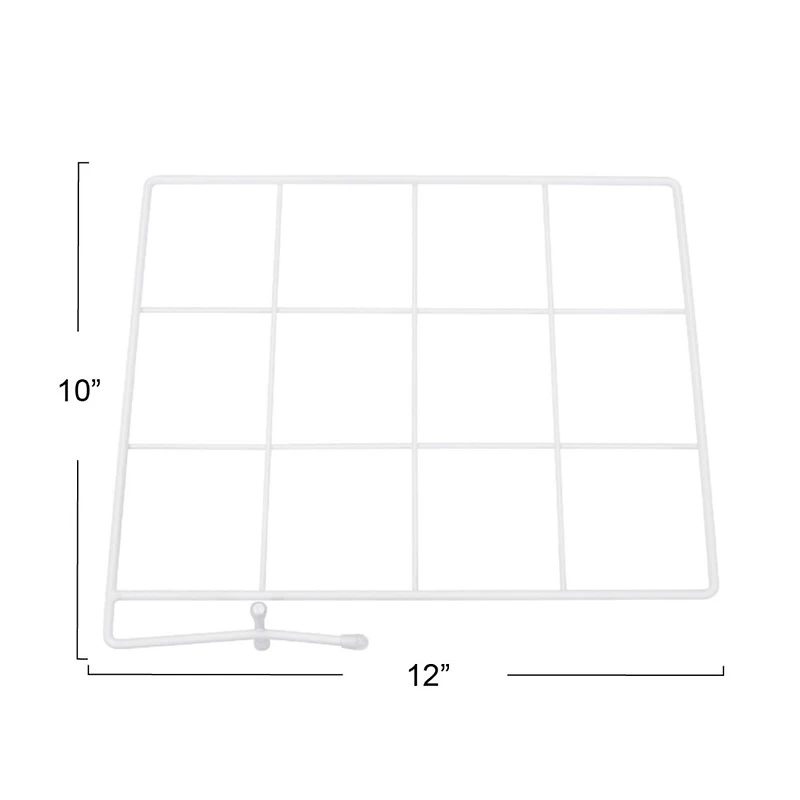 Household Essentials 12" White Shelf Dividers, 2ct.