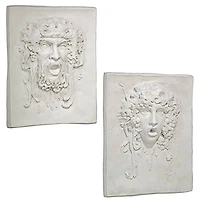 Design Toscano Opimus & Vappa Grape Deities Wall Sculpture Set