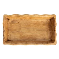 Hello Honey® 15.5" Long Natural Artisanal Mango Wood Bowl
