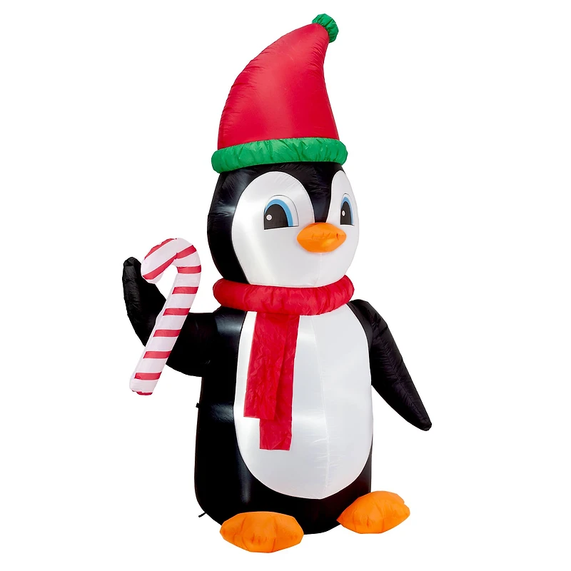 Glitzhome® 8ft. Lighted Inflatable Penguin
