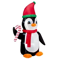 Glitzhome® 8ft. Lighted Inflatable Penguin