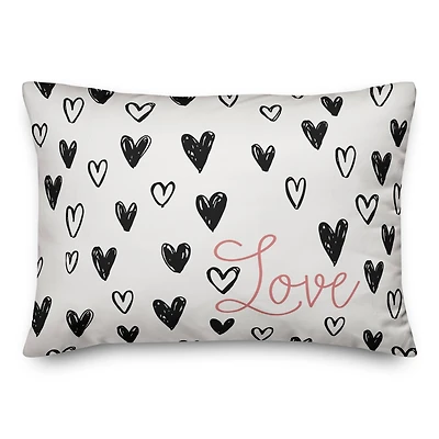 Simple Heart Love Throw Pillow