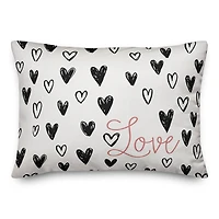 Simple Heart Love Throw Pillow