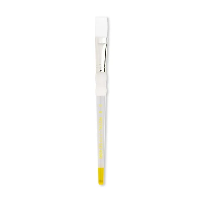 Soft-Grip Series 4090 White Taklon Flat Brush, Size 8