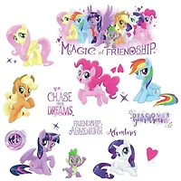 RoomMates My Little Pony The Movie Peel & Stick Glitter Wall Decals