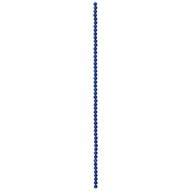 12 Pack:  Blue Reconstituted Lapis Round Beads, 4mm by Bead Landing™