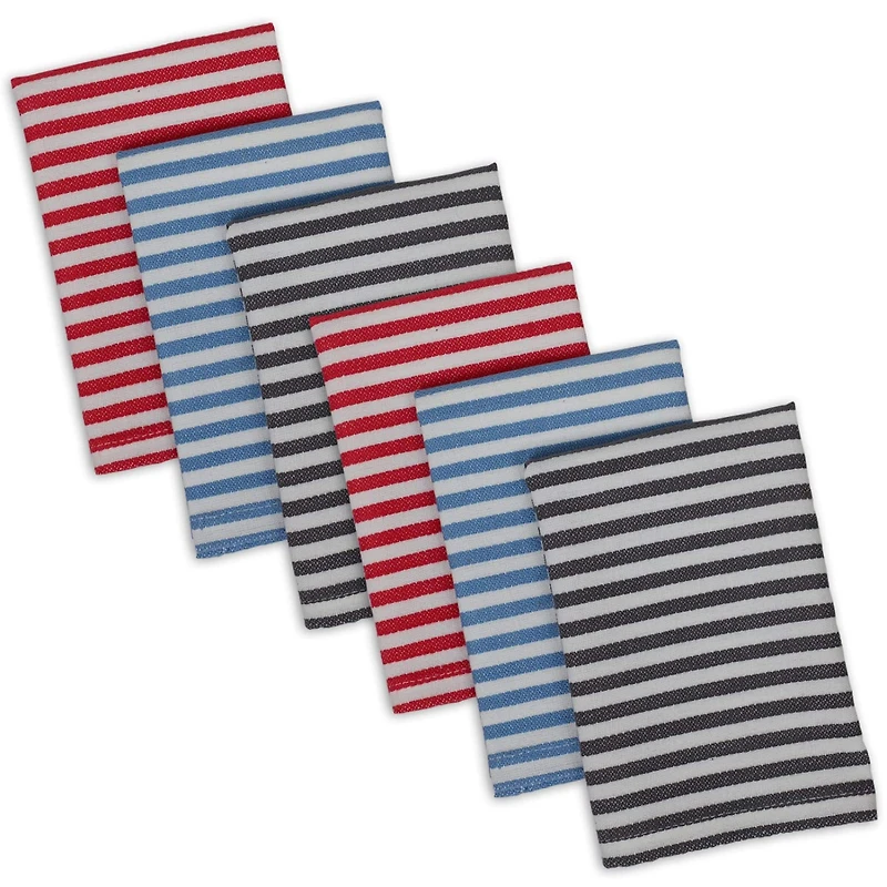 DII® I Love Paris Striped Heavyweight Dishcloths, 6ct.