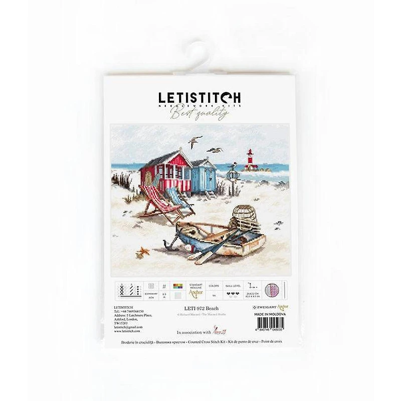 Letistitch Beach Counted Cross Stitch Kit