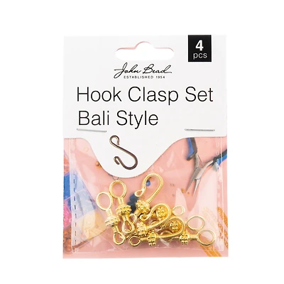 John Bead Must Have Findings 25mm Bali Style Hook Clasp Set