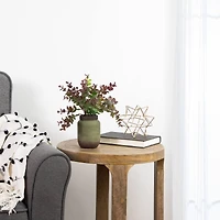 10" Real Touch™ Two-Toned Spring Eucalyptus Leaves in Ceramic Pot