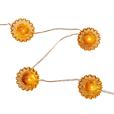 18ct. Warm White LED Sunflower Icon String Lights by Ashland®
