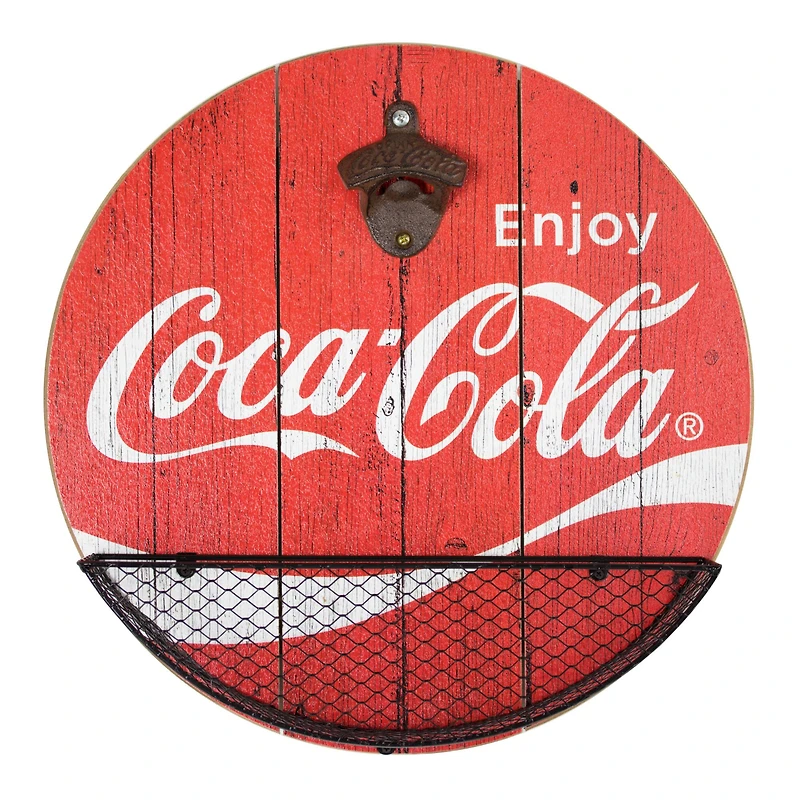 Coca Cola Bottle Opener & Cap Catcher
