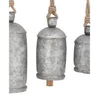Silver Metal Rustic Windchime Set