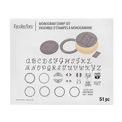 Interchangeable Monogram Stamp Kit by Recollections™