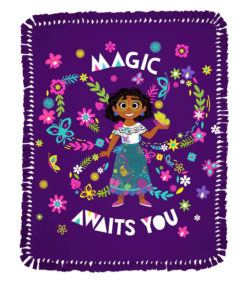 Encanto 72" Mirabel Magic Awaits No Sew Fleece Throw Kit