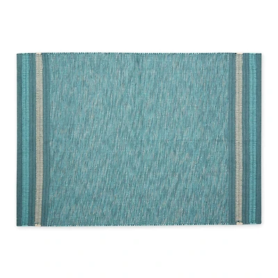 DII® Modern Stripe Variegated Handwoven Recycled Yarn Rug
