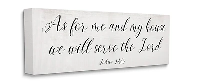 Stupell Industries We Will Serve the Lord Canvas Wall Art