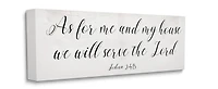 Stupell Industries We Will Serve the Lord Canvas Wall Art