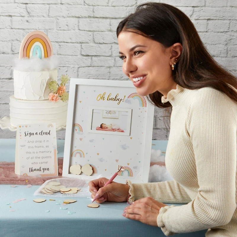 Kate Aspen Boho Rainbow Baby Shower Guest Book Alternative