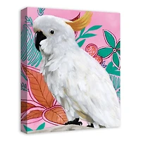 Floral Cockatoo 16" x 20" Canvas Wall Art