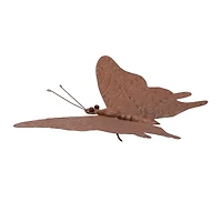 12.5" Bronze Metal Butterfly Garden Accent