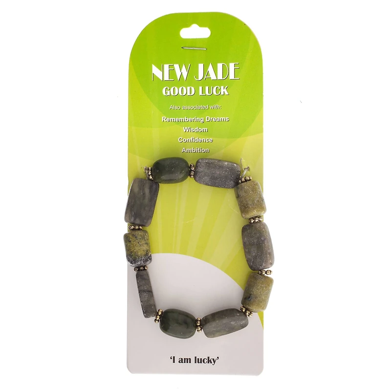 John Bead New Jade No.80 Natural Stone Stretch Bracelet