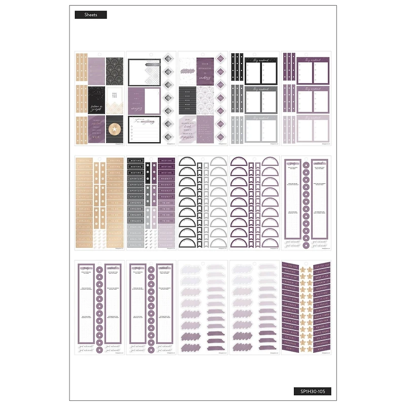 The Happy Planner® Girl with Goals Value Pack Stickers