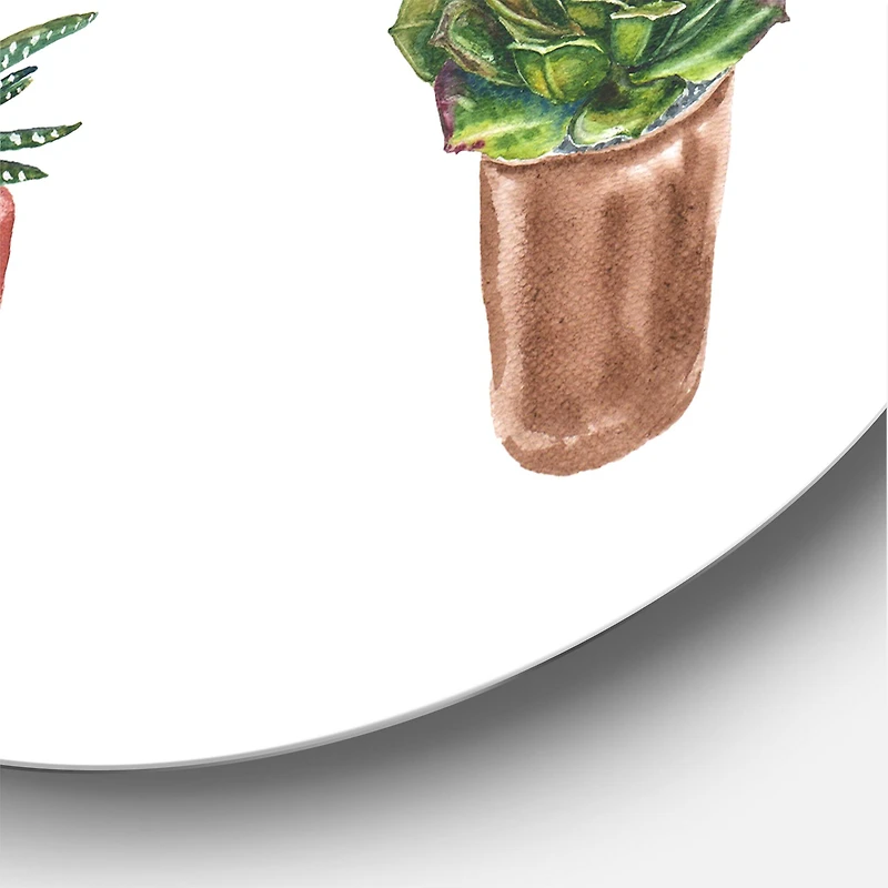 Designart - Flowers In A Pot Cacti and Succulents