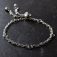9" Rhodium Slider Charm Bracelet by Bead Landing®