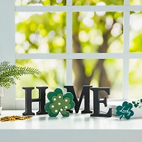 Glitzhome® Wooden Interchangeable HOME Tabletop Décor Set